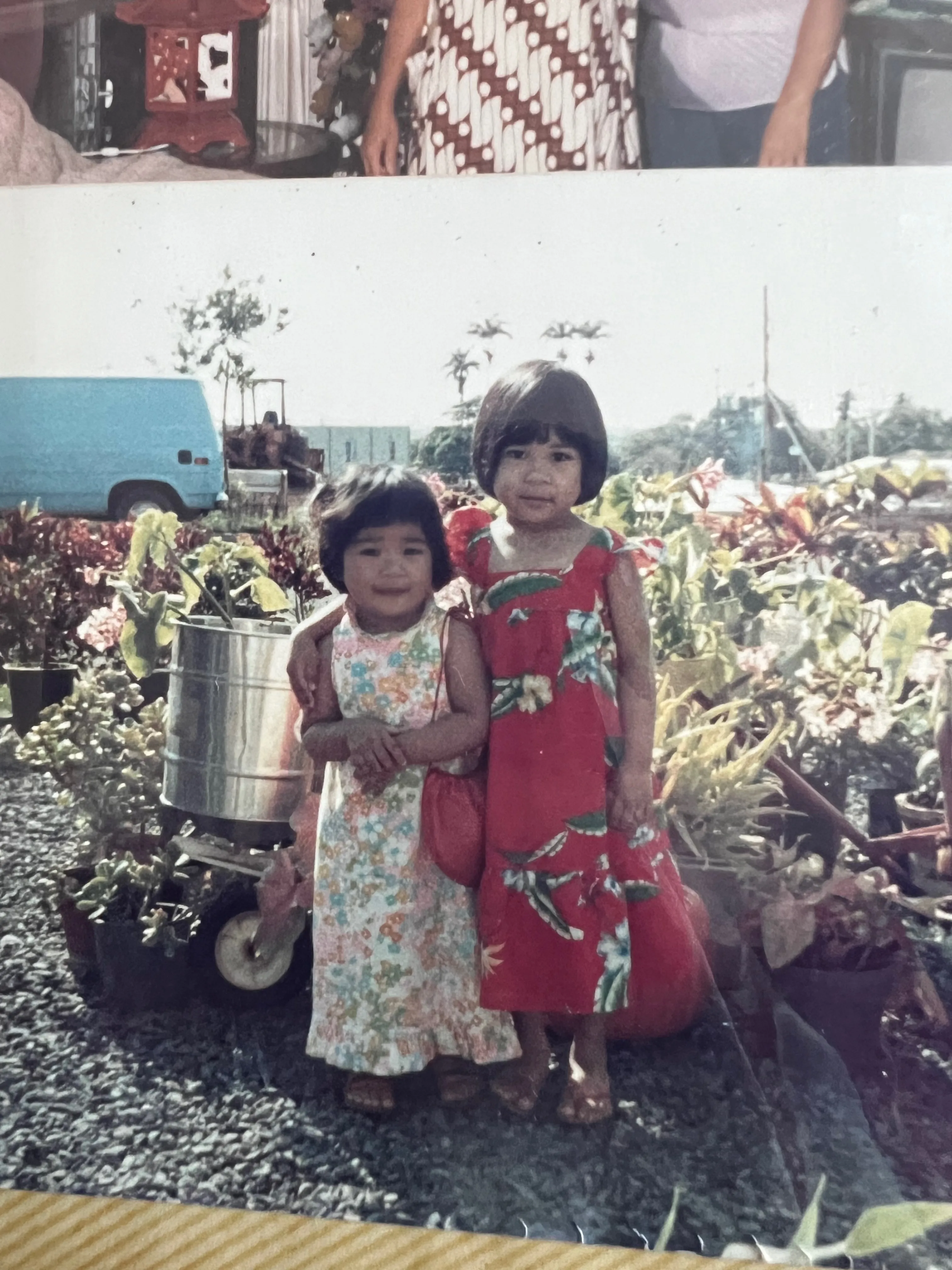 Tine and Kimberly on old Hapapa Street