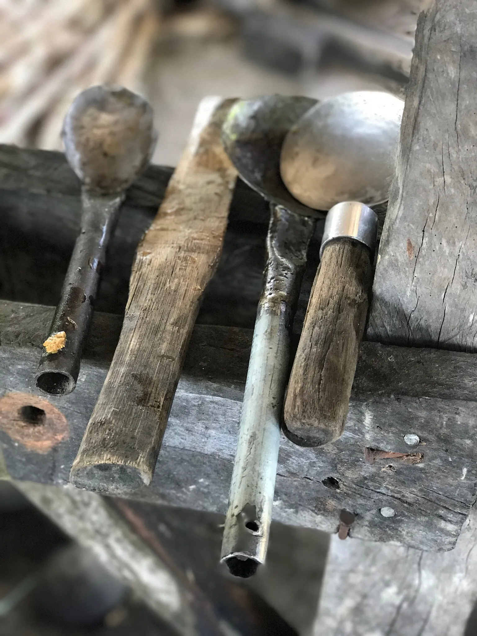 Tools on sugarcane farm in Gerona Tarlac Philippines